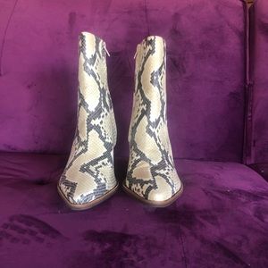 Matisse Catt snake skin boots